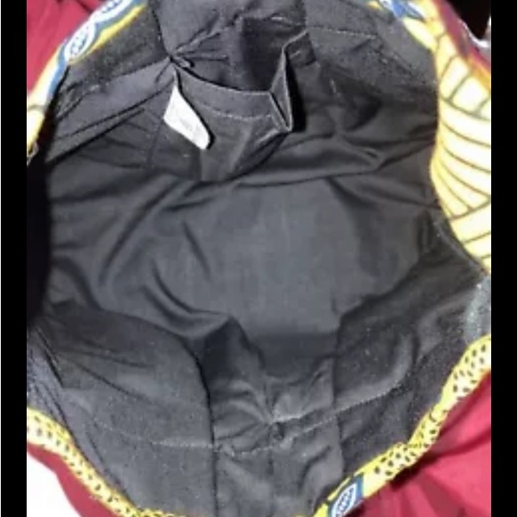 Queen Alaffia Afro African Patchwork print Fabric cross body Bag Handbag New - Picture 11 of 16